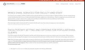 
							         Email Services - Faculty Staff - Computing, Communications, and ...								  
							    