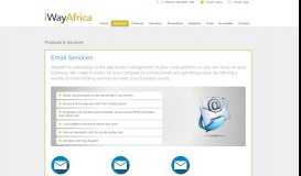 
							         Email Services | iWayAfrica								  
							    