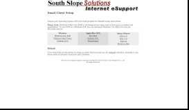 
							         Email Setup and Information - South Slope Coop Telephone ...								  
							    