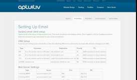 
							         Email Setup | Aptuitiv								  
							    