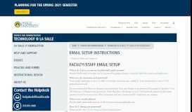 
							         Email Setup Instructions | Technology @ La Salle - La Salle University								  
							    