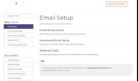 
							         Email Setup - Perfect Patients								  
							    