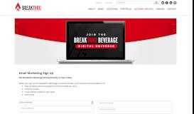 
							         Email Signup - Breakthru Beverage Group								  
							    