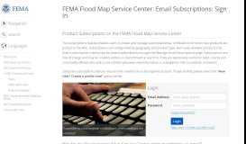 
							         Email Subscriptions: Sign In - FEMA Flood Map Service Center								  
							    