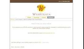 
							         Email Technical Support | WebStrata Internet Services								  
							    