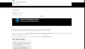 
							         Email Troubleshooting | AT&T Community Forums								  
							    