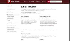 
							         Email | University Information Technology Services - IU UITS								  
							    