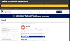 
							         Email - University of Liverpool								  
							    