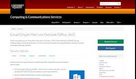 
							         Email (via Outlook/Office 365) | Computing & Communications Services								  
							    