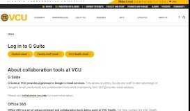 
							         Email - Virginia Commonwealth University - VCU.edu								  
							    