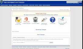 
							         Email web interface - The University of Toledo :								  
							    