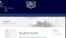 
							         Email - Welcome to Yuba College								  
							    