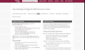 
							         Email • Wi-Fi • Library Remote Access - Your Brooklyn College ...								  
							    
