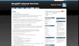 
							         Email - WingNET Internet Services								  
							    