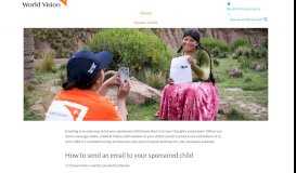 
							         Emailing Your Sponsored Child | World Vision								  
							    