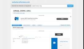 
							         email.ormc.org at WI. Outlook Web App - Website Informer								  
							    