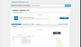 
							         email.wabag.in at WI. Outlook Web App - Website Informer								  
							    