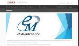 
							         eMaintenance - Canon South & Southeast Asia								  
							    