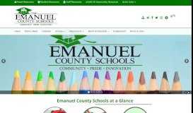 
							         Emanuel County Schools: Home								  
							    