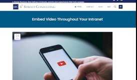 
							         Embed Video Throughout Your SharePoint Intranet								  
							    