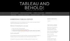 
							         Embedding Tableau Server | Tableau and Behold!								  
							    