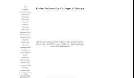
							         Embu University | Admissions | Courses | Undergrad & Postgrad								  
							    