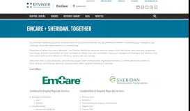 
							         EmCare + Sheridan. Together | Sheridan Healthcare								  
							    