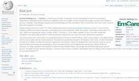 
							         EmCare - Wikipedia								  
							    