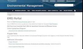 
							         EMD Portal - Sacramento County Environmental Management								  
							    