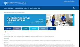 
							         Emergencies in the Cancer Patient 2018 - Memorial ... - MSK CME Portal								  
							    