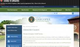 
							         Emergency Alerts | Chicopee, MA								  
							    