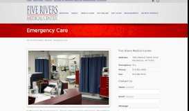 
							         Emergency Care - Five Rivers Medical Center								  
							    