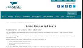 
							         Emergency Delay and Closure Information | Communications								  
							    