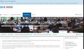 
							         Emergency Management & Communications - City of Chicago								  
							    