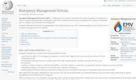 
							         Emergency Management Victoria - Wikipedia								  
							    
