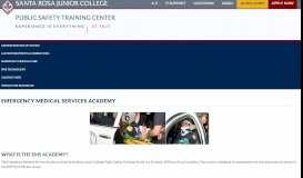 
							         Emergency Medical Services Academy | Public Safety Training Center								  
							    