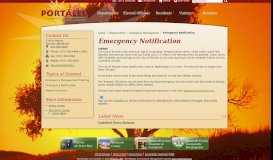 
							         Emergency Notification / Portales, NM								  
							    