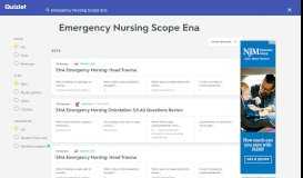 
							         Emergency Nursing Scope Ena Flashcards and Study Sets ...								  
							    