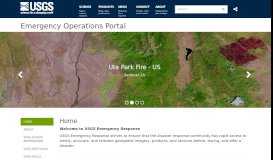 
							         Emergency Operations Portal - USGS								  
							    