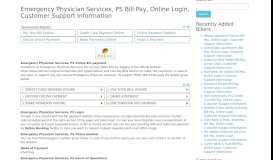 
							         Emergency Physician Services, PS Bill Pay, Online Login ...								  
							    