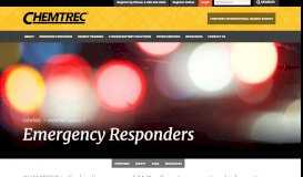 
							         Emergency Responders | CHEMTREC								  
							    