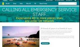 
							         Emergency service staff discount | 20% off selected plans | EE								  
							    