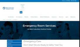 
							         Emergency - West Suburban Medical Center								  
							    