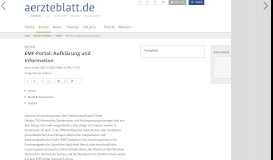 
							         EMF-Portal: Aufklärung und Information - Deutsches Ärzteblatt								  
							    