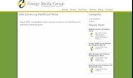 
							         EMG Enhancing Healthcare Portal - Energy Media Group								  
							    
