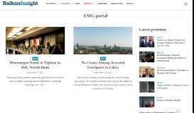 
							         EMG portal | Balkan Insight								  
							    