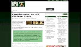 
							         EmGoldex Review: 540 EUR investment scheme - BehindMLM								  
							    