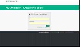 
							         EMI Health Group Portal								  
							    
