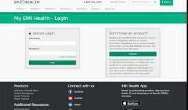 
							         EMI Health | Members | My Emi Health - Login								  
							    
