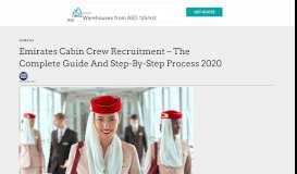 
							         Emirates Cabin Crew Recruitment - The Complete Guide And Step-By ...								  
							    